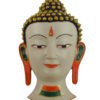 Máscara decorativa de Buda – Escultura mural en resina pintada a mano