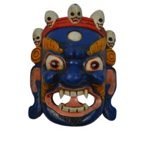 Máscara tradicional de Bhairab (Bhairava / Mahakala)- Blue