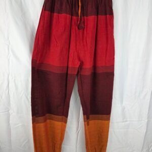 Pantalón Harem Hippie - Rojo y Granate