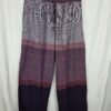 Pantalón Artesanal Étnico en Granate y Gris
