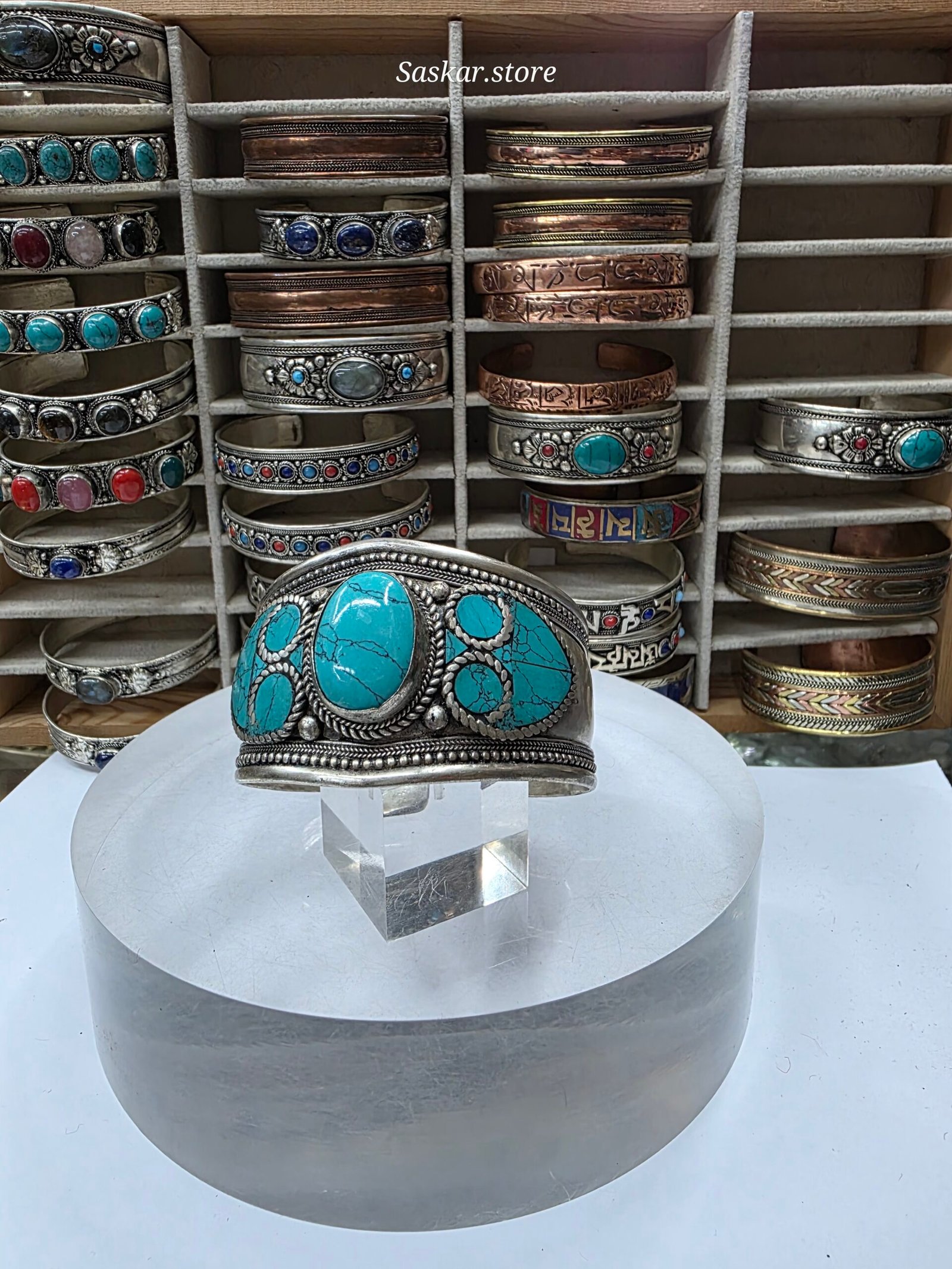 Pulsera Artesanal De PuñoTurquesa – Pulsera Gitana,Pulsera Vaquera