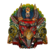 Máscara Artesanal de Madera – Avatar Garuda-Rojo