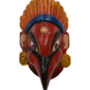 Máscara Artesanal de Madera – Avatar Garuda-Rojo