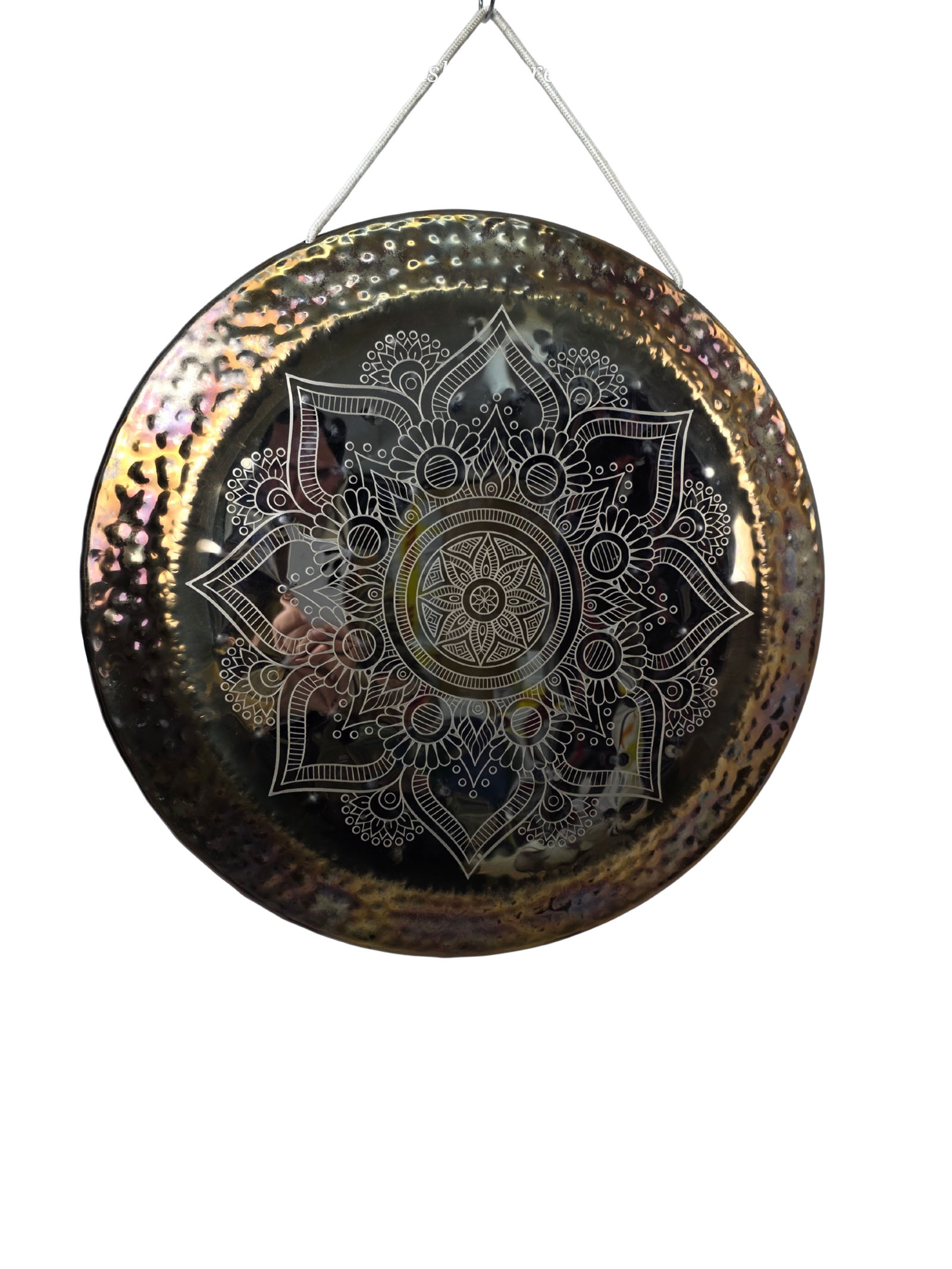 Gong Mandala de Acero Inoxidable – Instrumento Profesional para Sound Healing 20"