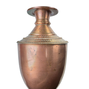 Olla de agua de cobre puro tallada a mano | Buque ayurvédico tradicional Kalash Lota