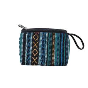 Monedero de Tela Gheri Hecho a Mano - Cartera Étnica de Algodón con Cremallera - Artesanía Tradicional de Nepal
