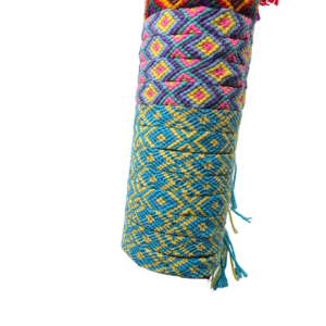 Pulsera de Macramé Ancha Tejida a Mano