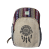 Mochila de Cáñamo del Himalaya Hecha a Mano - Mochila Ética con Atrapasueños y Tela Gheri