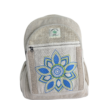 Mochila de Cáñamo del Himalaya Flor de Loto - Mochila Boho Hecha a Mano - Sostenible y Ética de Nepal