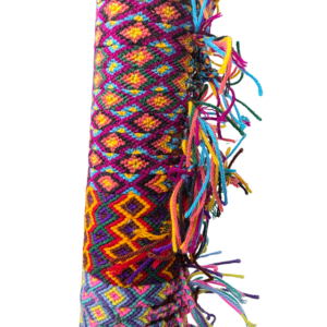 Pulsera de Macramé Ancha Tejida a Mano