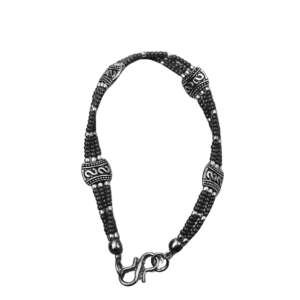 Pulsera Étnica de Hilos Múltiples en Color Negro