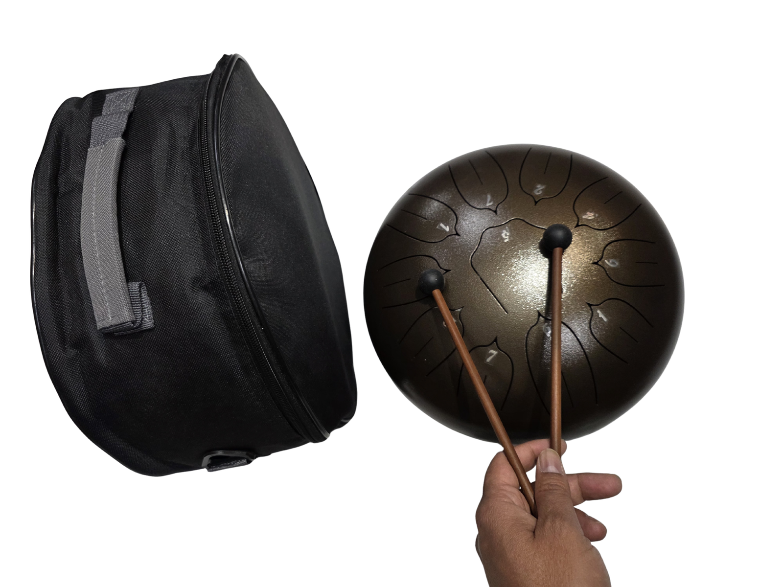 Tambor de Lengua de Acero – Steel Tongue Drum 8 Notas | Instrumento de Meditación y Relajación